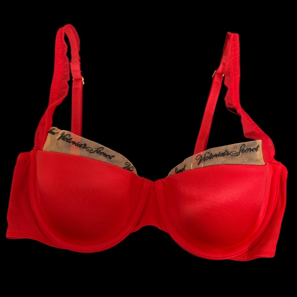 Victoria's Secret Red and Tan Bra